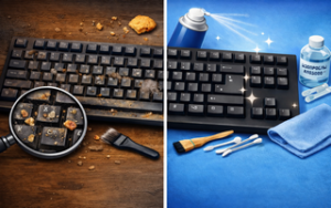 чистка клавиатуры